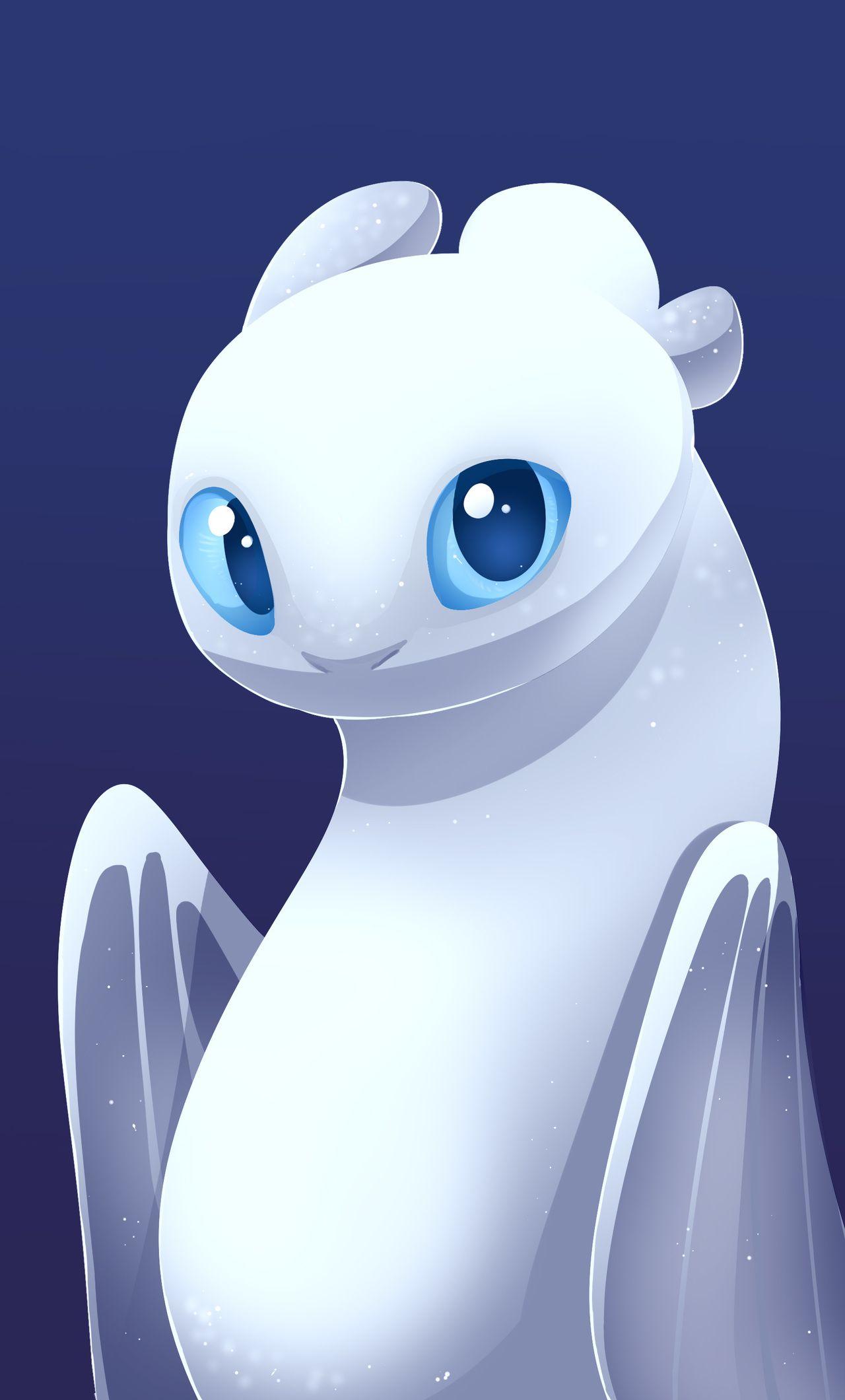 Light Fury drago bianco, Dragon Trainer, 1280x2120 Verticale, Telefono