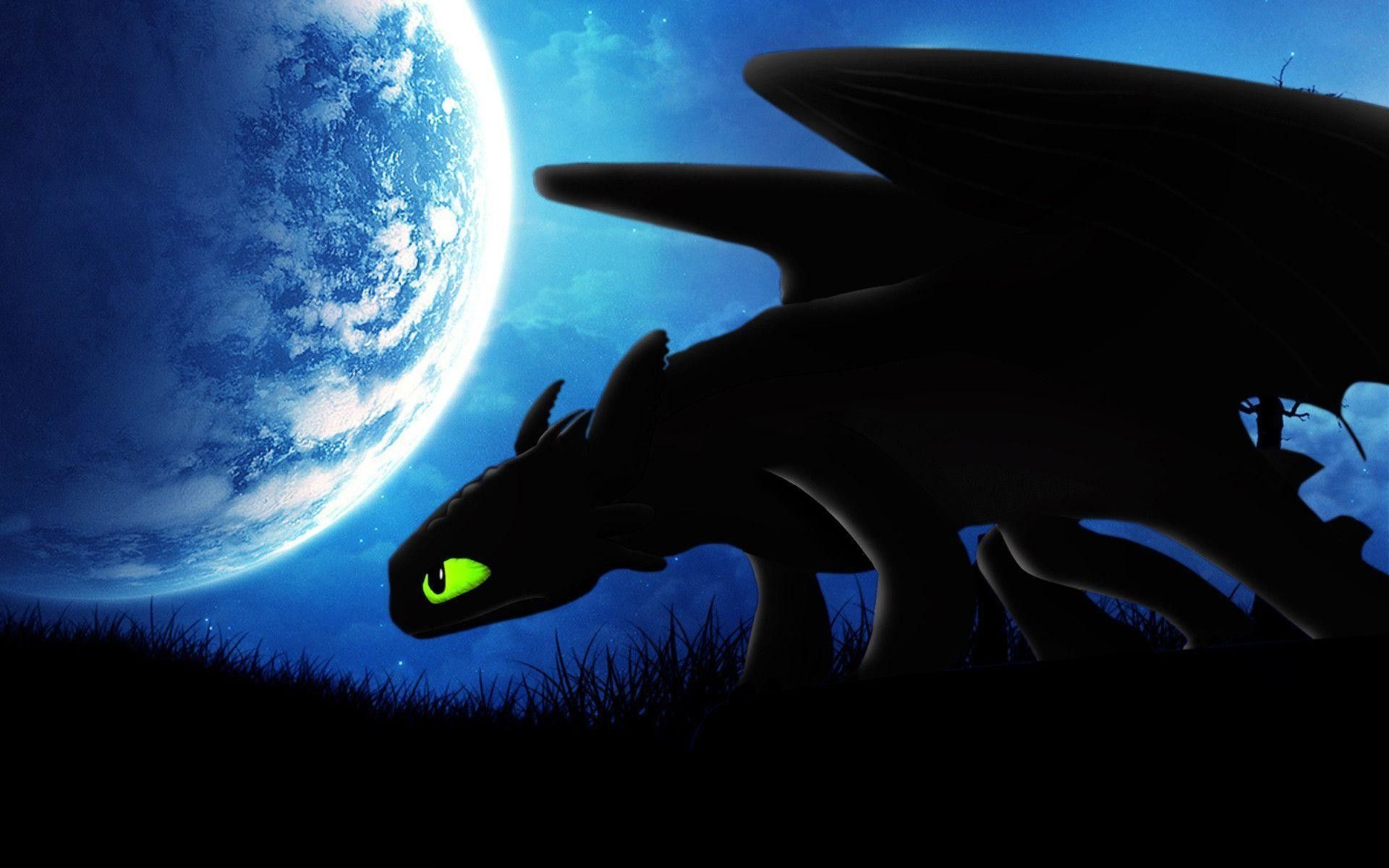 Sdentato drago luna blu, 1920x1200 Full HD+ WUXGA, PC