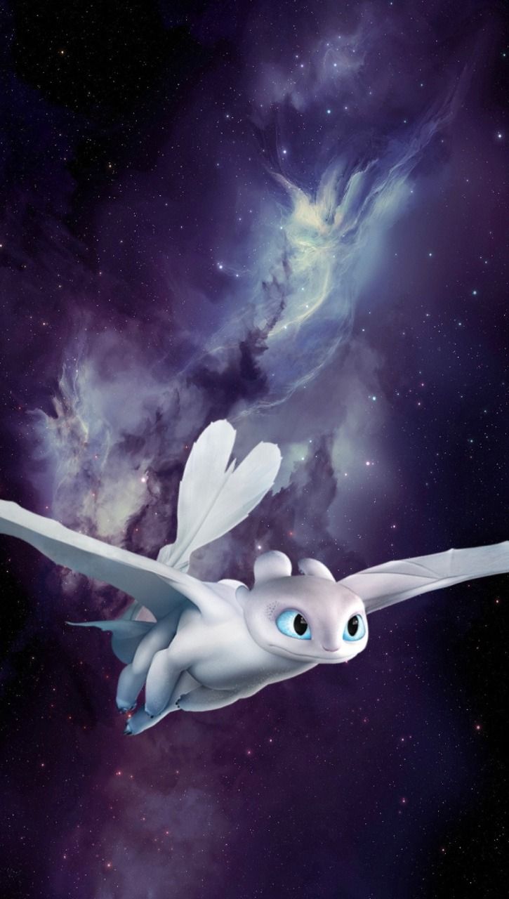 Light Fury drago spaziale, Dragon Trainer, 725x1280 Verticale, Mobile
