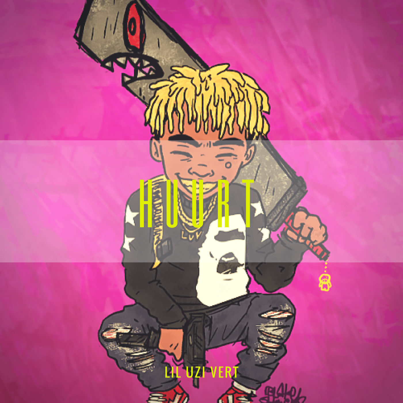 Rapper cartone animato stile collage, 723x1280 Verticale, Mobile