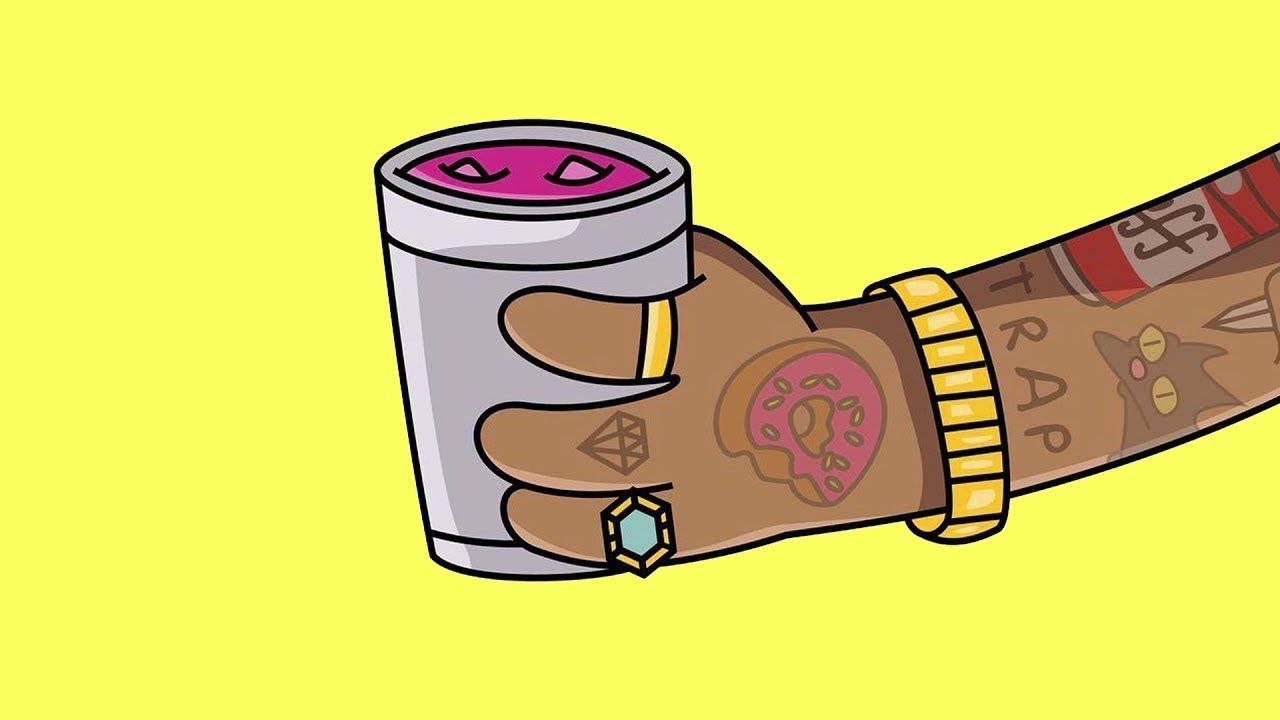 Rapper cartoon con collane oro, 1920x1080 Full HD, PC Desktop