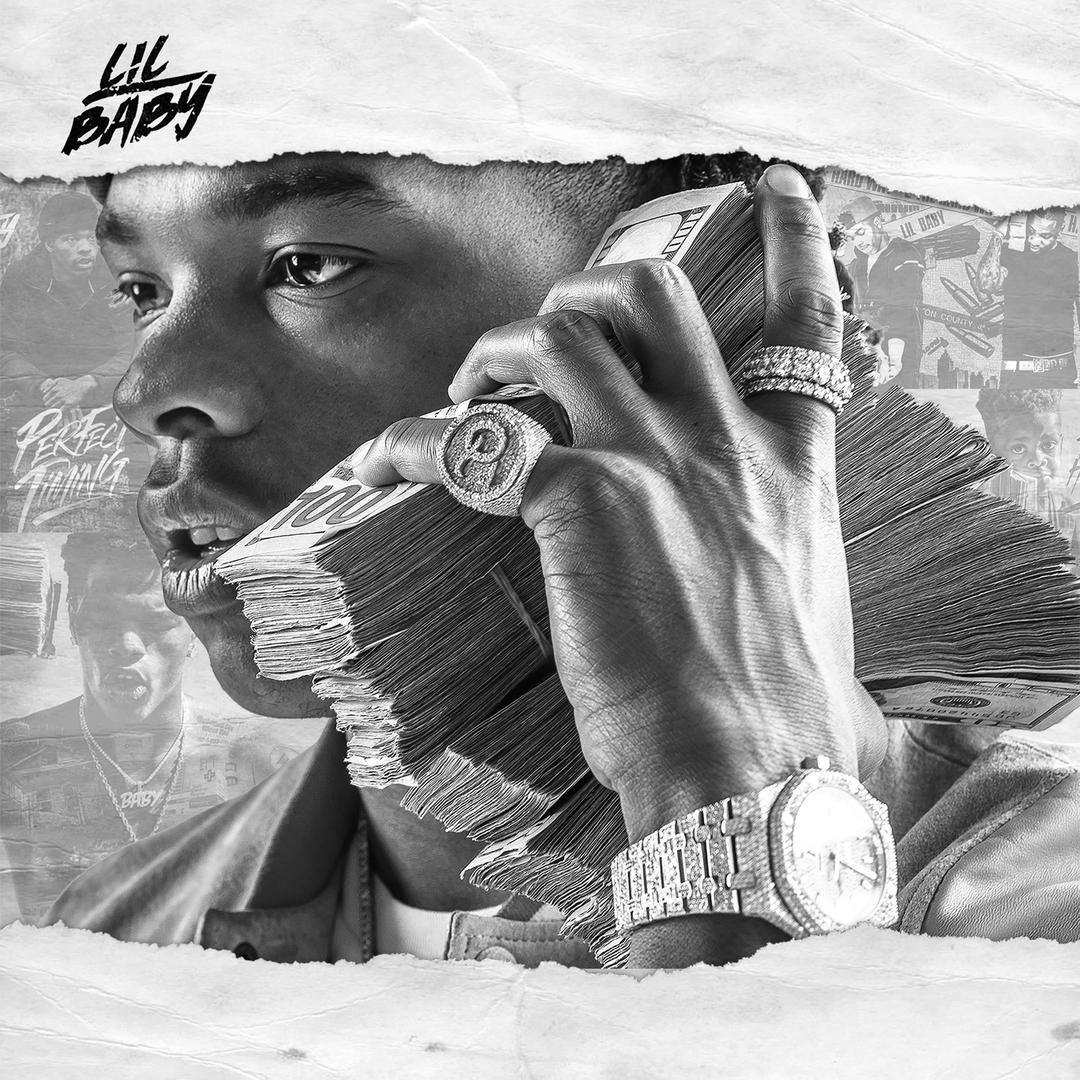 Lil Baby con mazzetta di soldi, 1080x1080 HD, PC