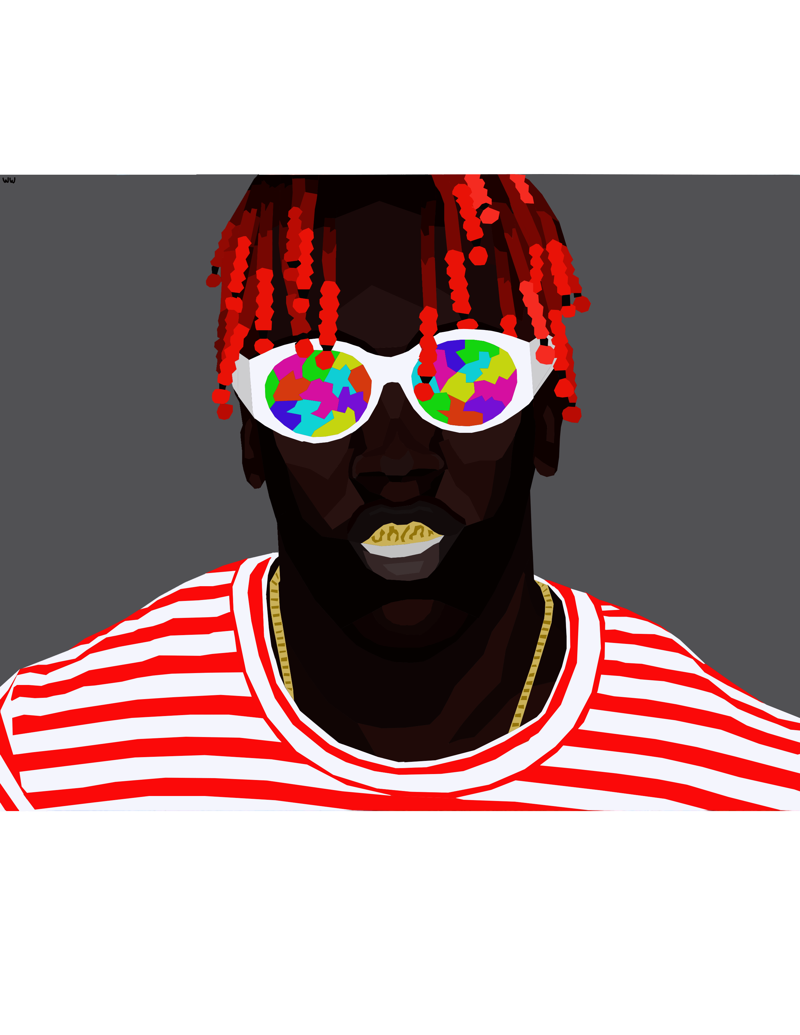 Illustrazione Lil Yachty stile cartoon, 1280x720 720p, PC