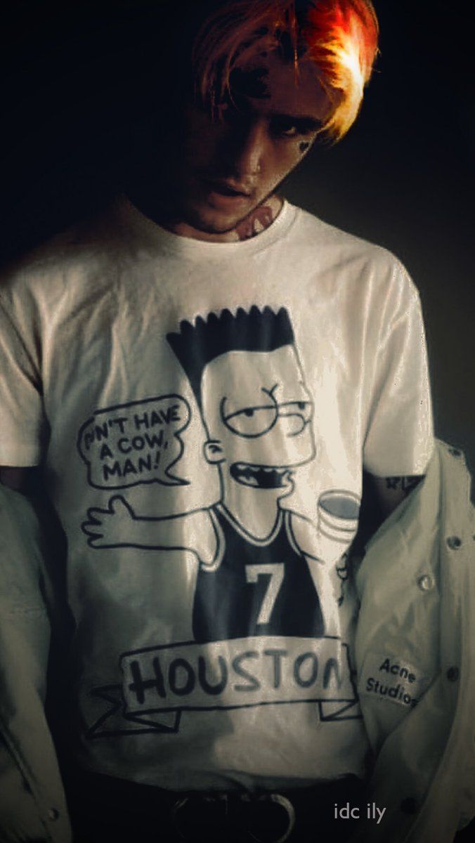 Lil Peep maglietta Bart Simpson, 676x1200 Verticale, iPhone