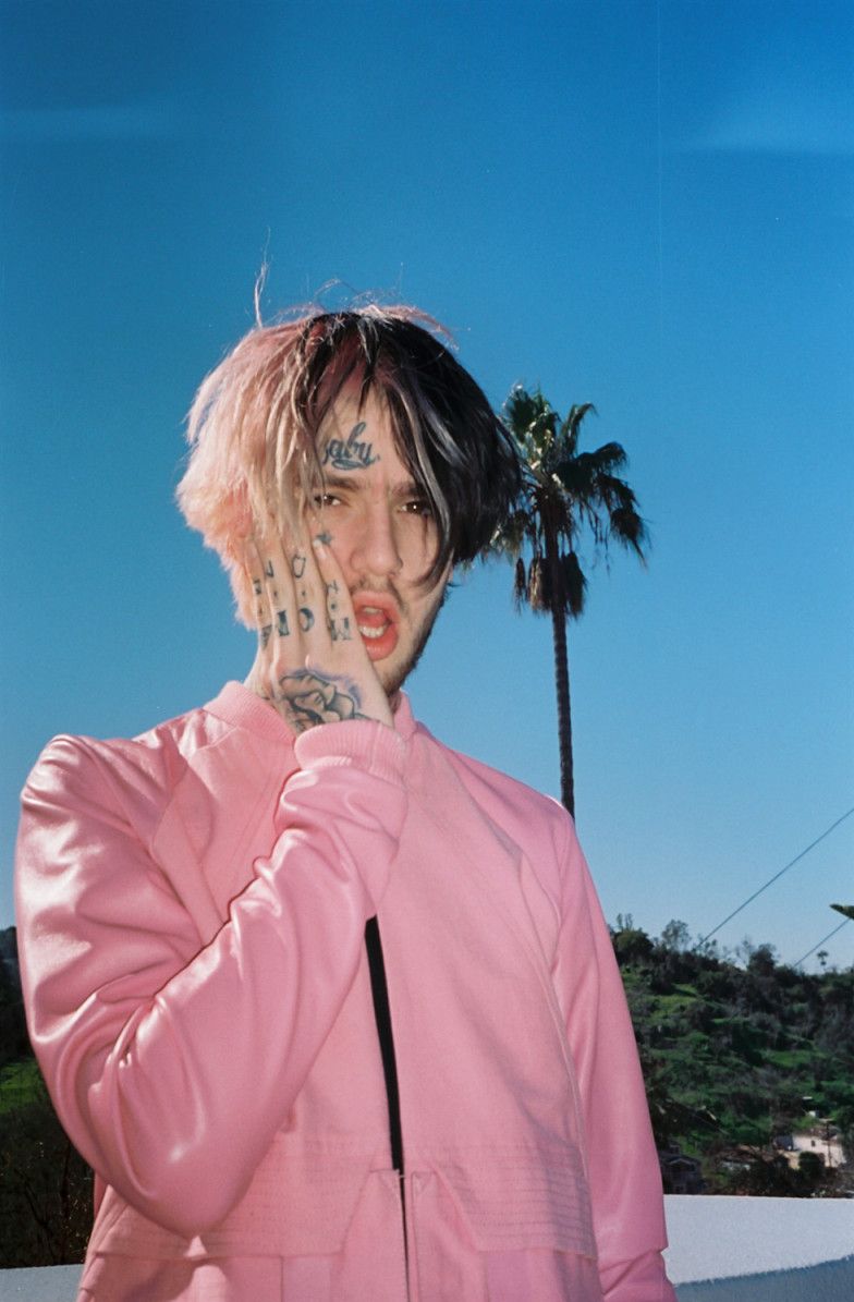 Lil Peep giacca rosa palma, 784x1195 Verticale, iPhone Pro Max