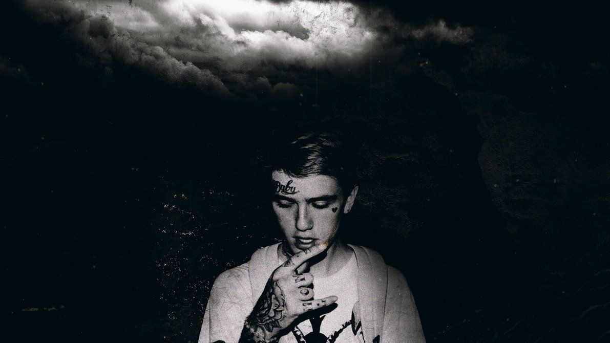 Lil Peep ritratto bianco e nero, 1191x670 HD, Laptop