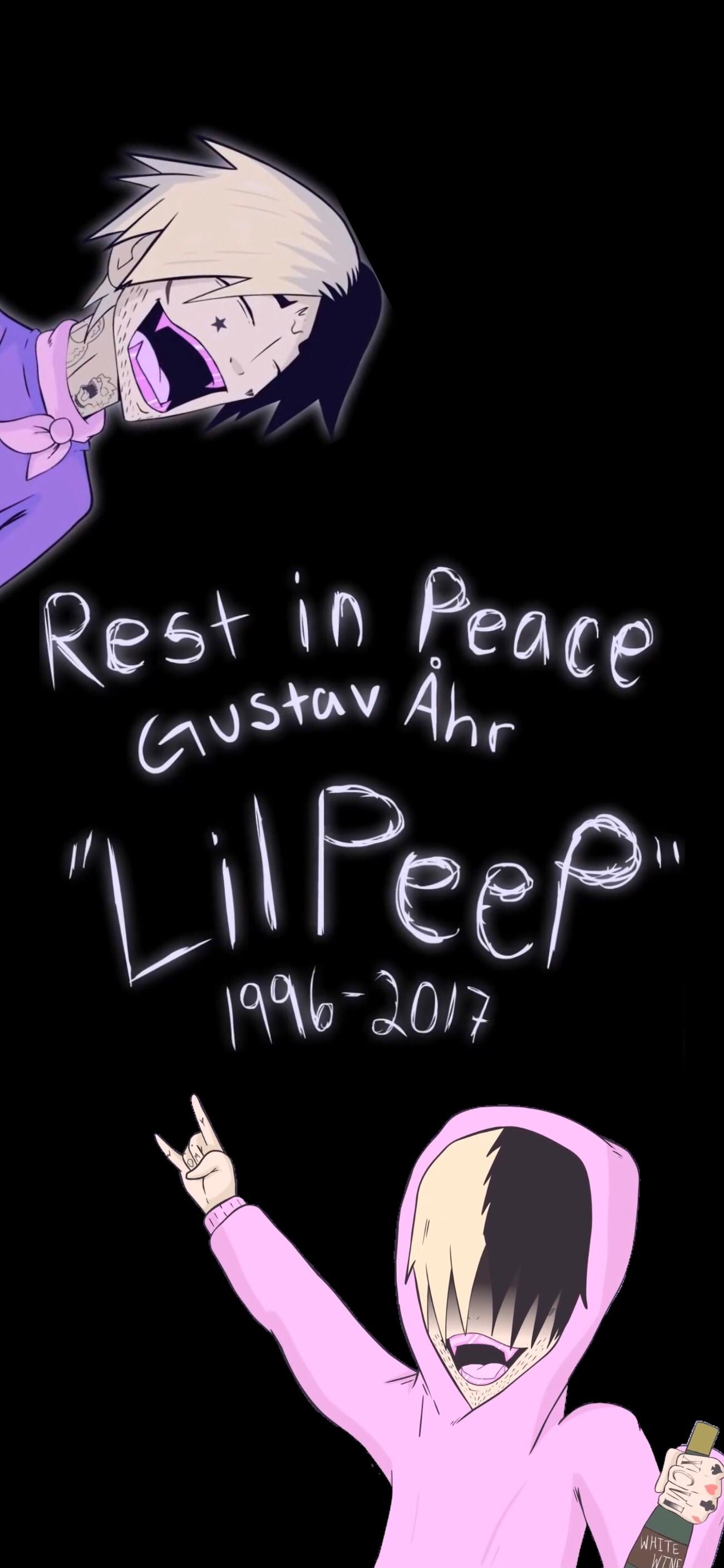 Lil Peep tributo, sfondo nero, 1301x2820 Full HD Verticale, iPhone Plus