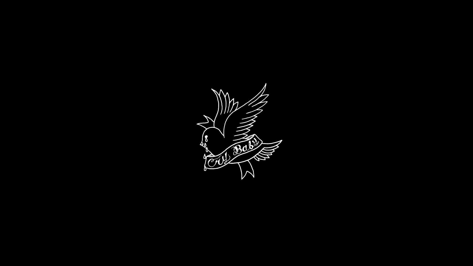 Uccello tatuaggio Lil Peep sfondo nero, 1920x1080 Full HD 1080p, Desktop