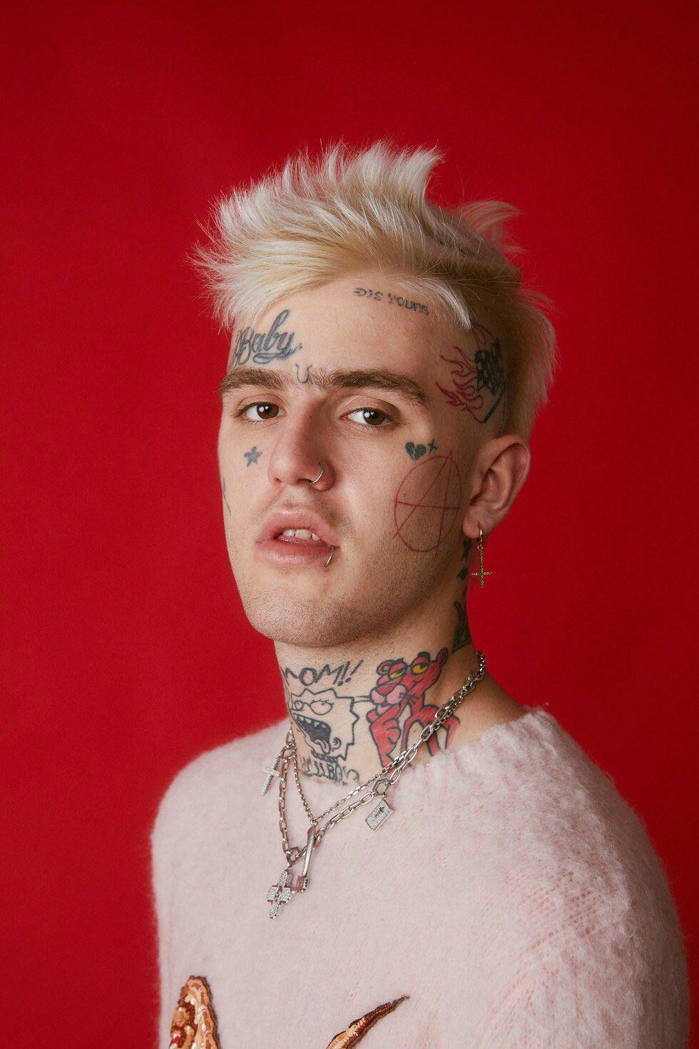 Lil Peep ritratto sfondo rosso, 980x1470 Verticale, iPhone Pro Max