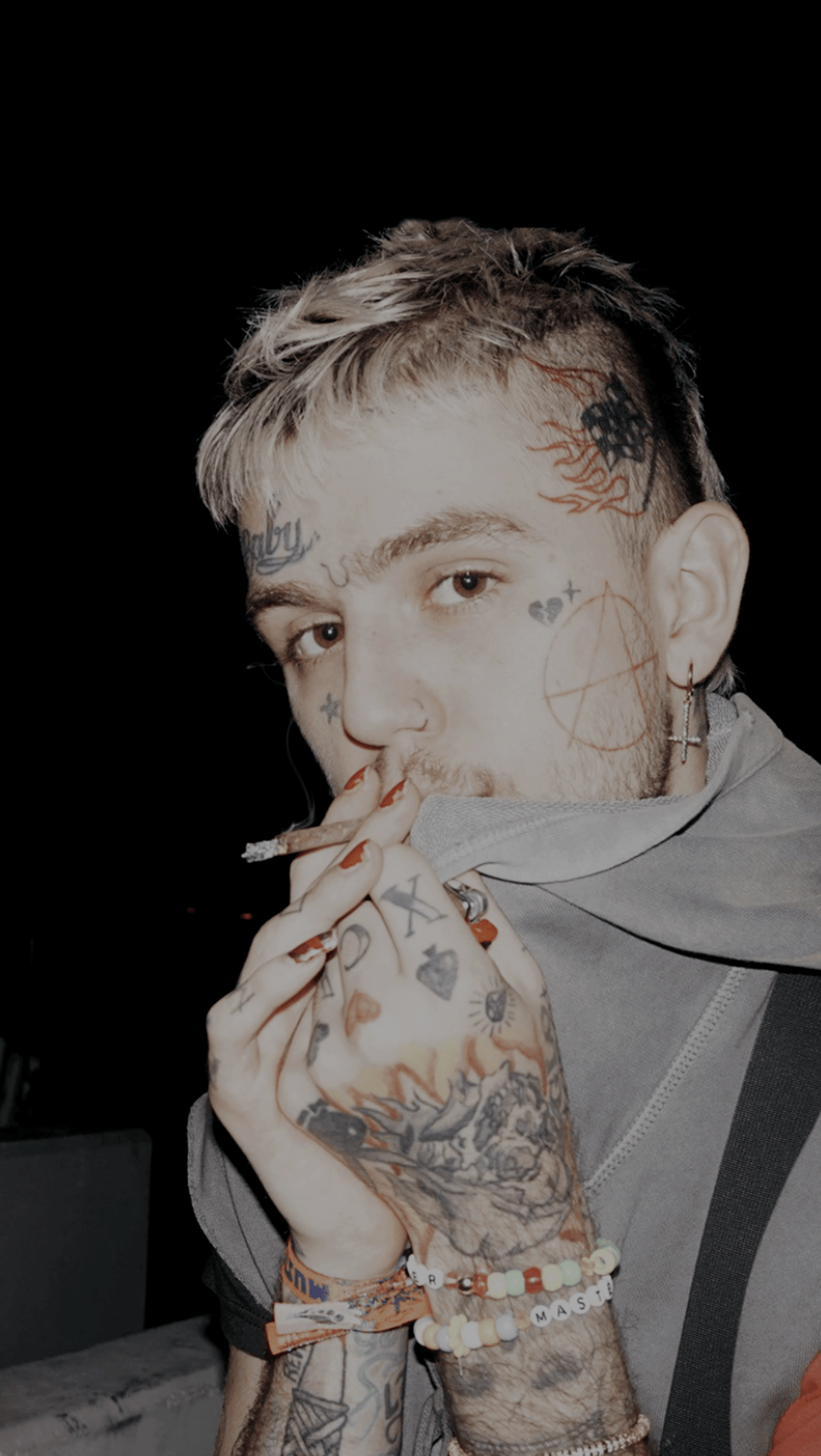 Lil Peep con sigaretta, 1082x1920 Verticale, iPhone Plus
