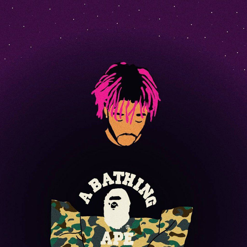 Lil Uzi Vert cartone animato Bape, 1024x1024 HD, Ultrabook
