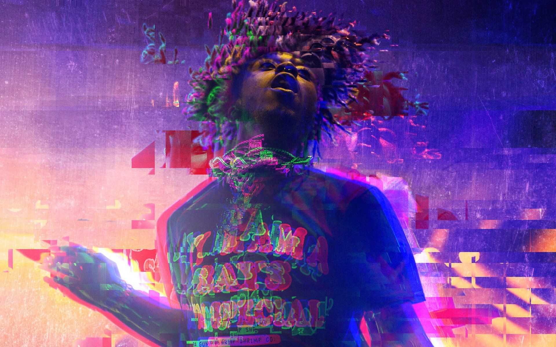 Lil Uzi Vert effetto glitch, 1920x1200 Full HD+, PC