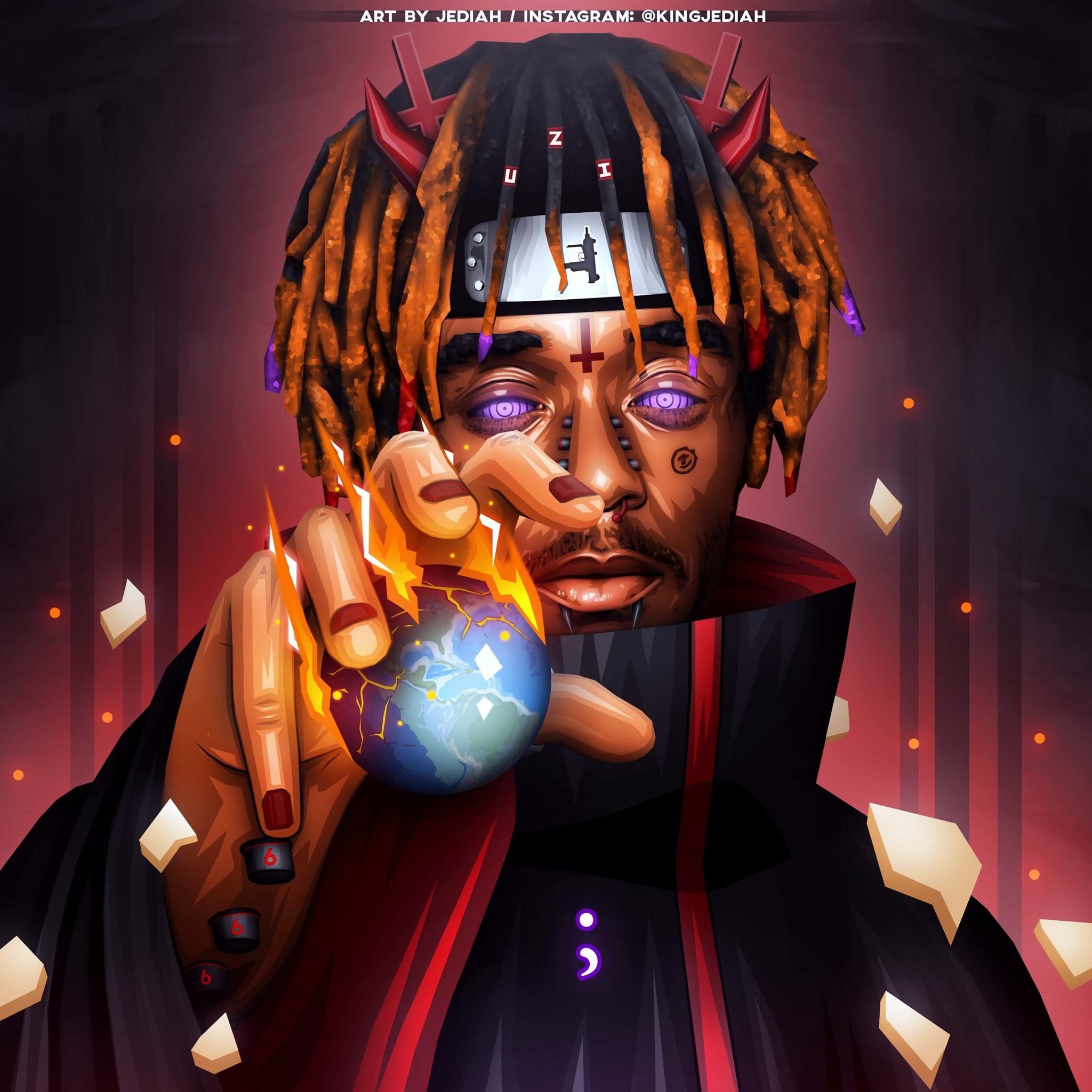 Lil Uzi Vert cover art demoniaca, 2048x2048 2K, Laptop