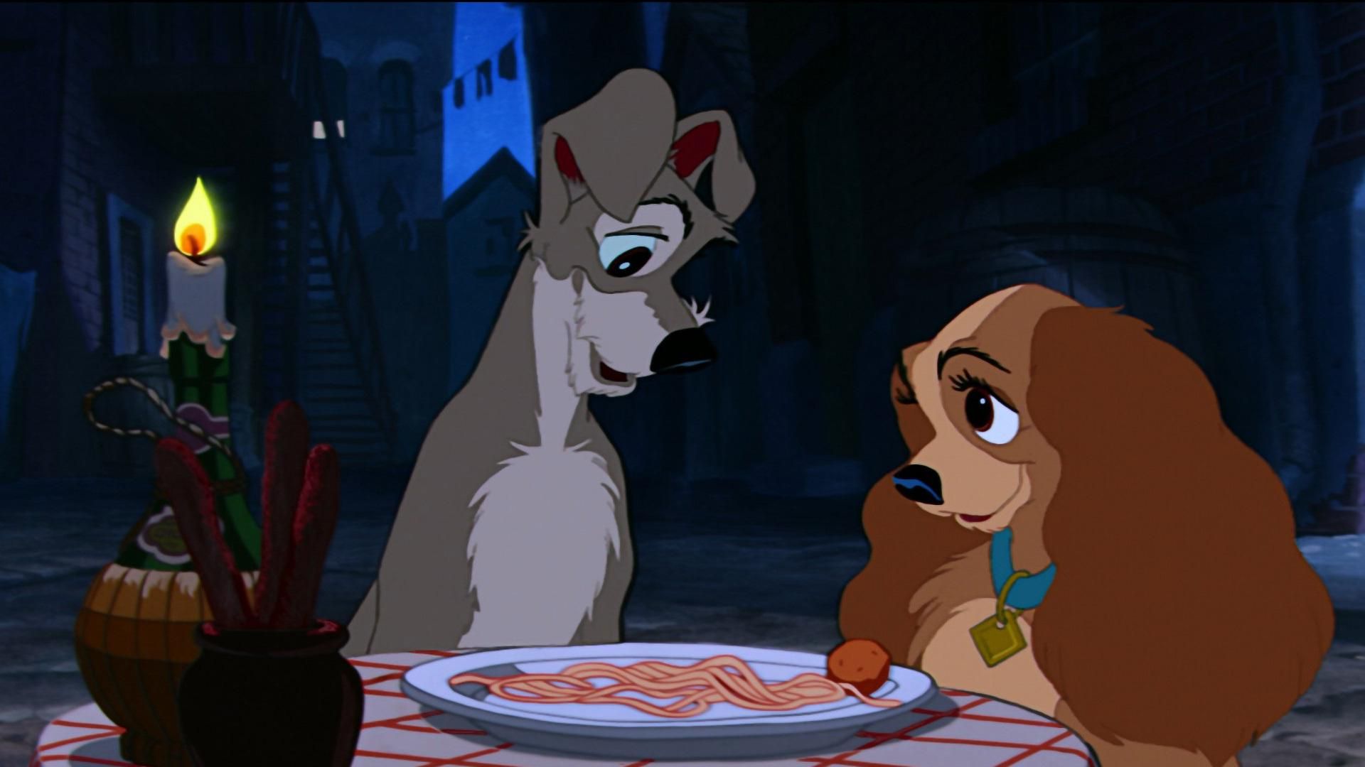 Lilli e il Vagabondo, cena spaghetti, 1920x1080 1080p, PC