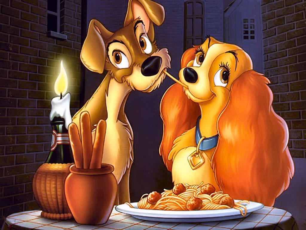 Lilli e il Vagabondo spaghetti, 1024x768 HD, Desktop