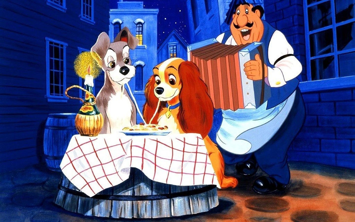 Lilli e il Vagabondo, cena, 1440x900 720p, PC