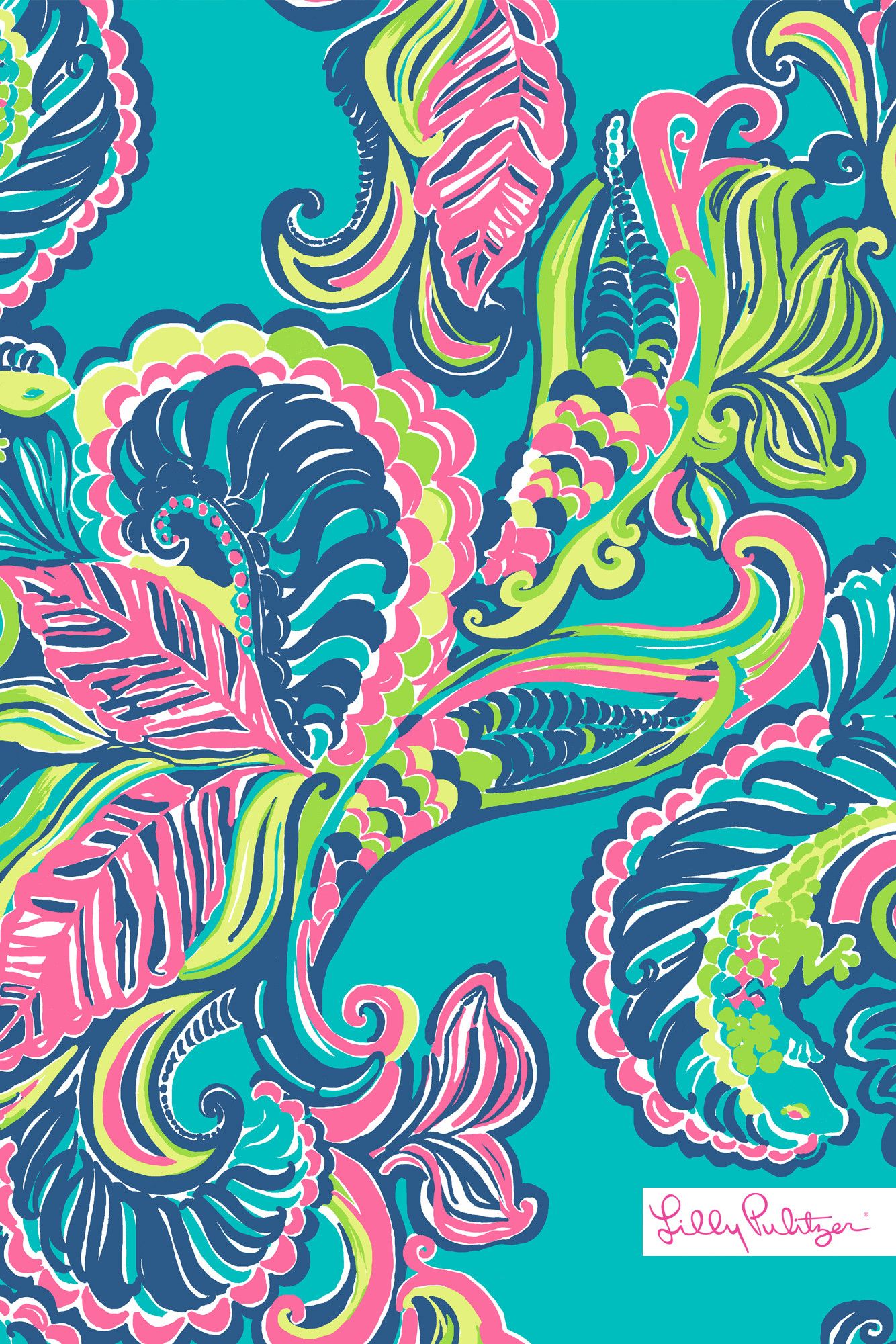 Motivo paisley Lilly Pulitzer colorato, 1334x2001 Full HD Verticale, Smartphone