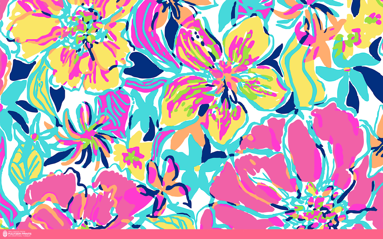 Motivo floreale colorato Lilly Pulitzer, 1280x800 HD, Desktop