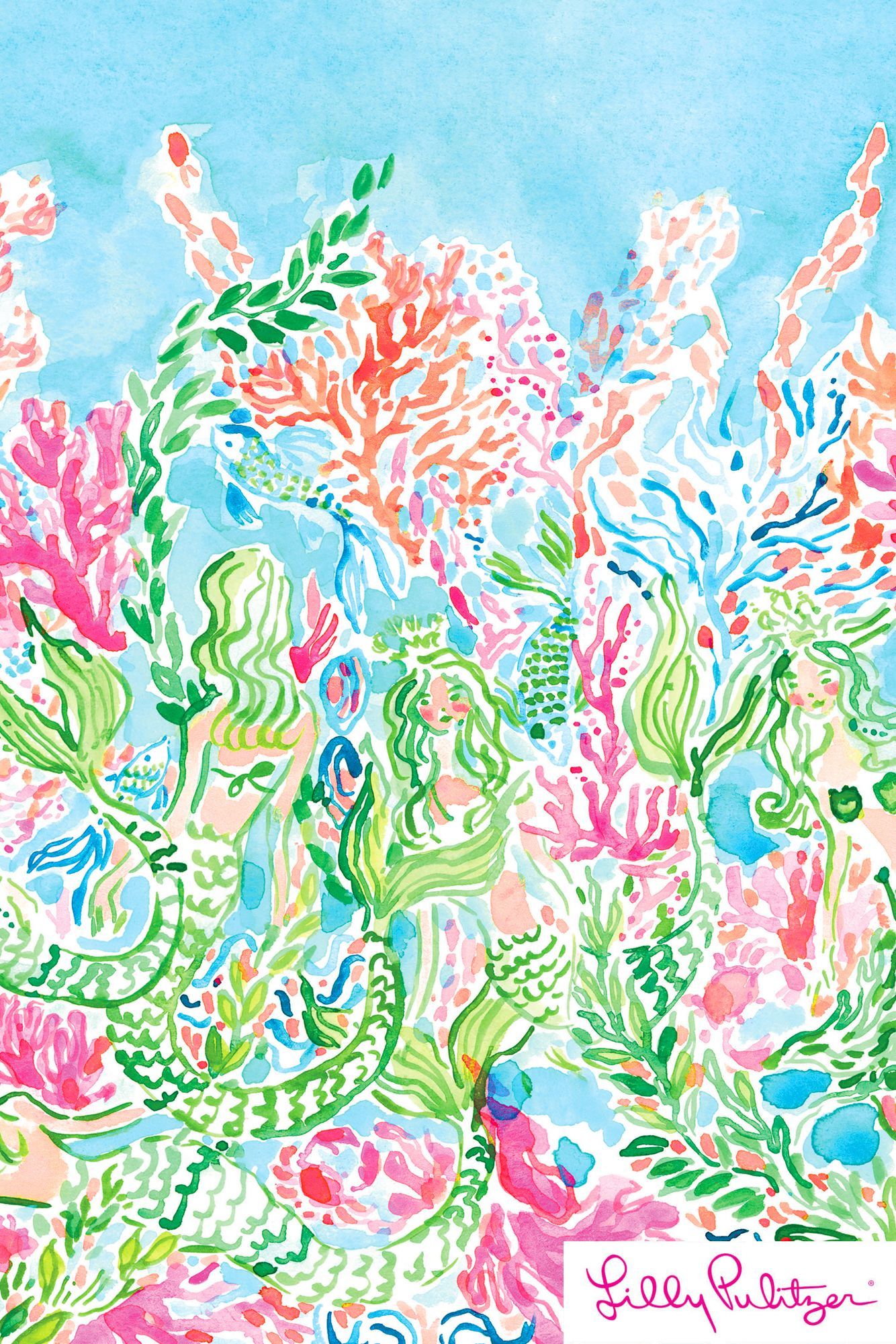 Sirene e coralli colorati, 1334x2001 Verticale, Telefono