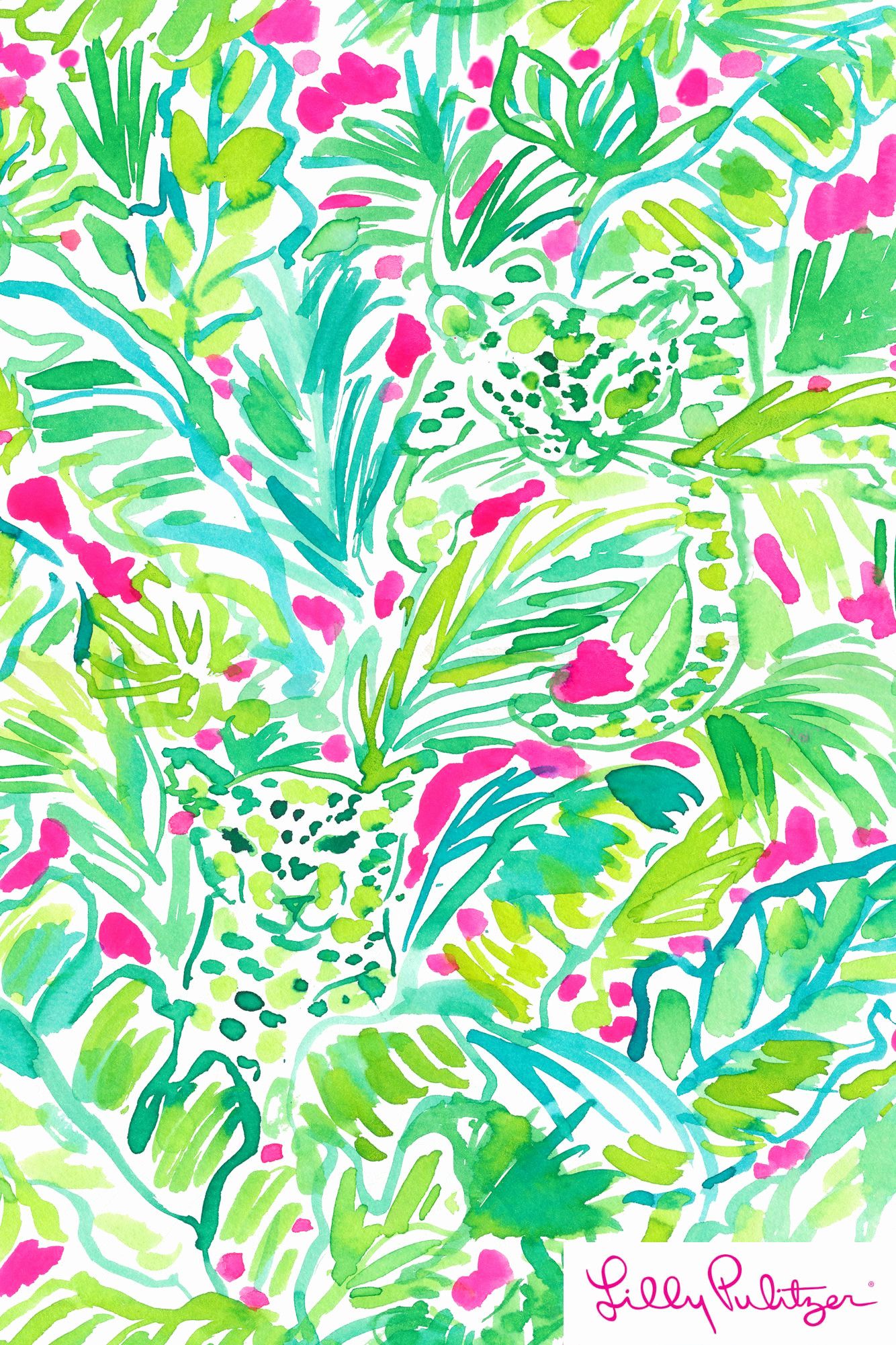 Foglie tropicali verdi con fiori rosa, 1334x2001 Verticale, Xiaomi