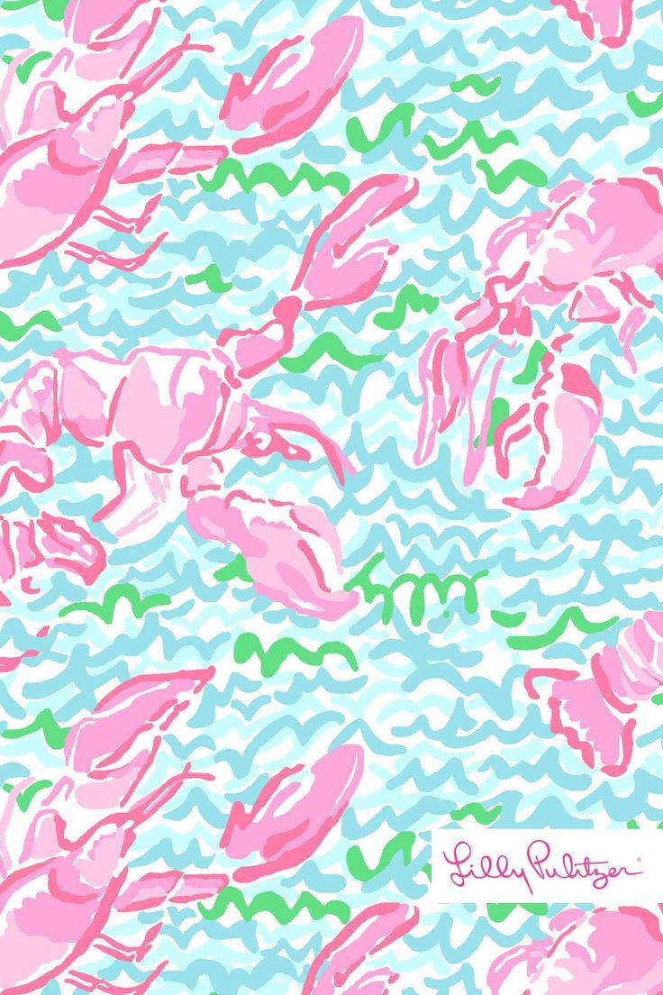 Aragoste rosa pattern Lilly Pulitzer, 736x1104 Full HD Verticale, iPhone