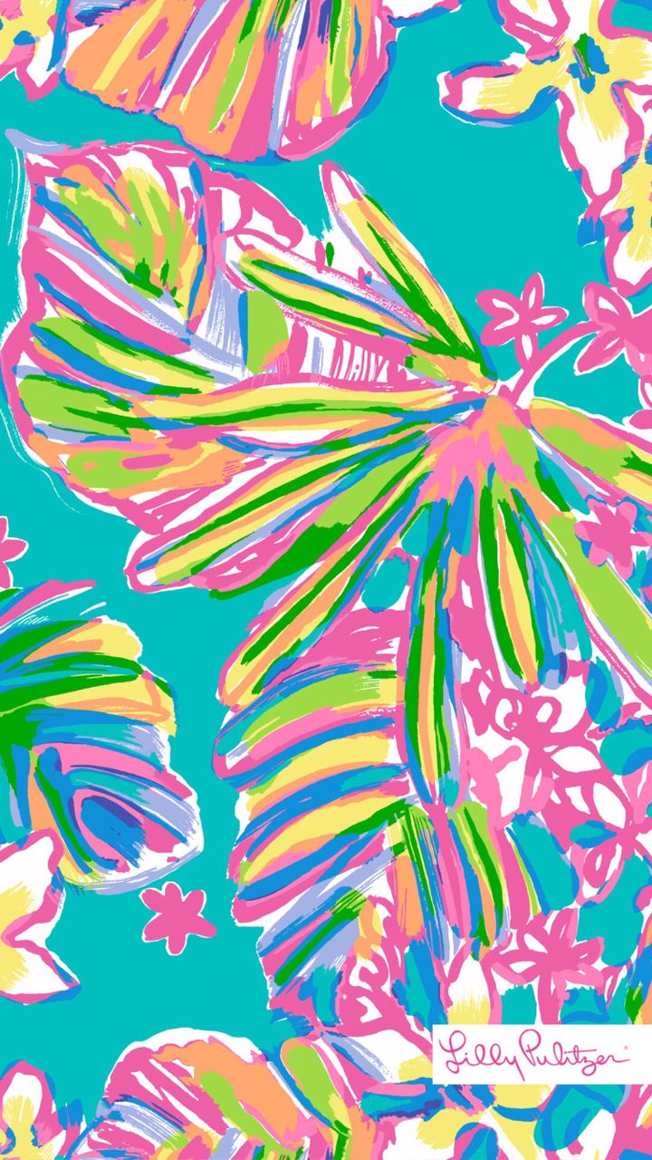 Foglie tropicali fiori pastello, 720x1280 Verticale, Mobile