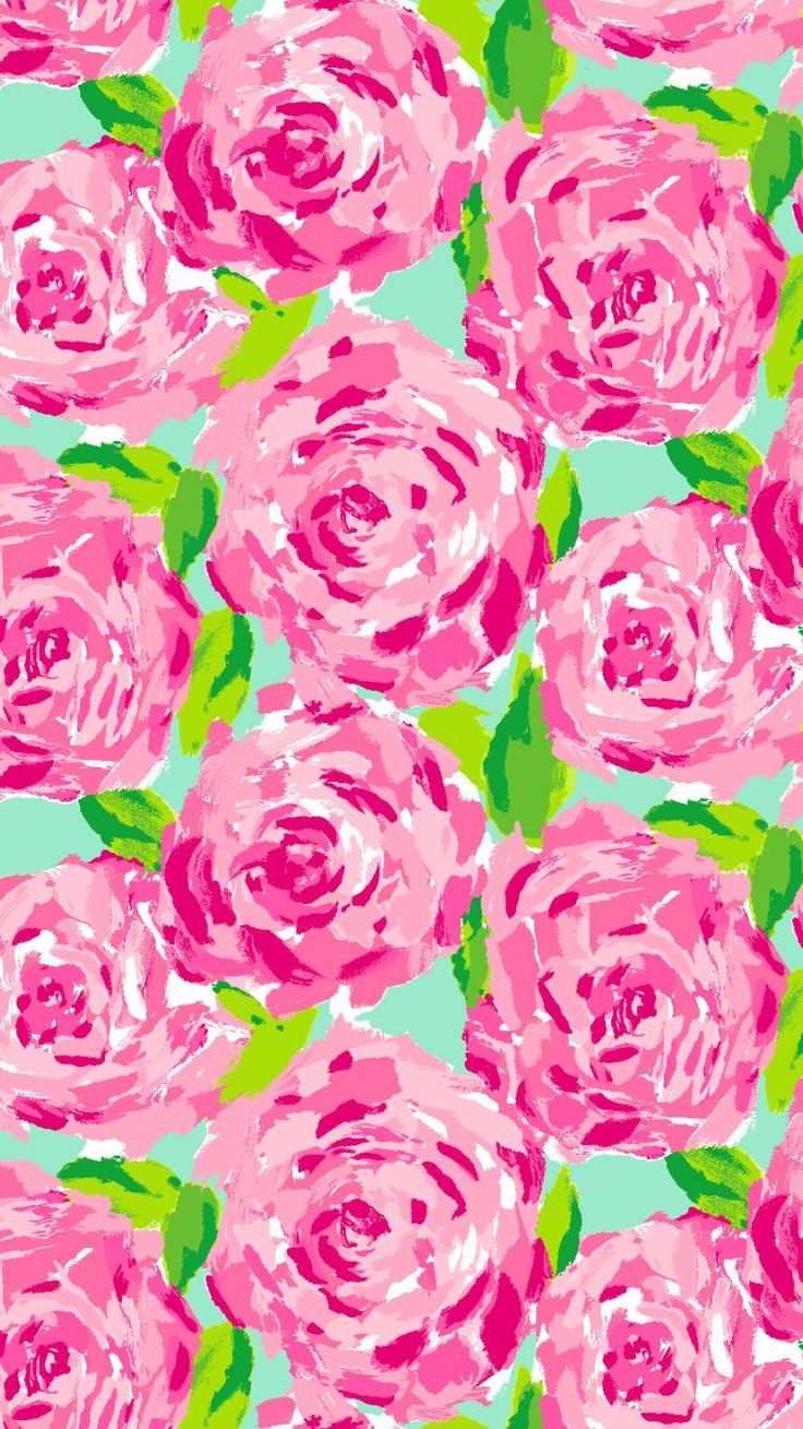 Rose rosa pattern floreale, 736x1309 Full HD Verticale, iPhone