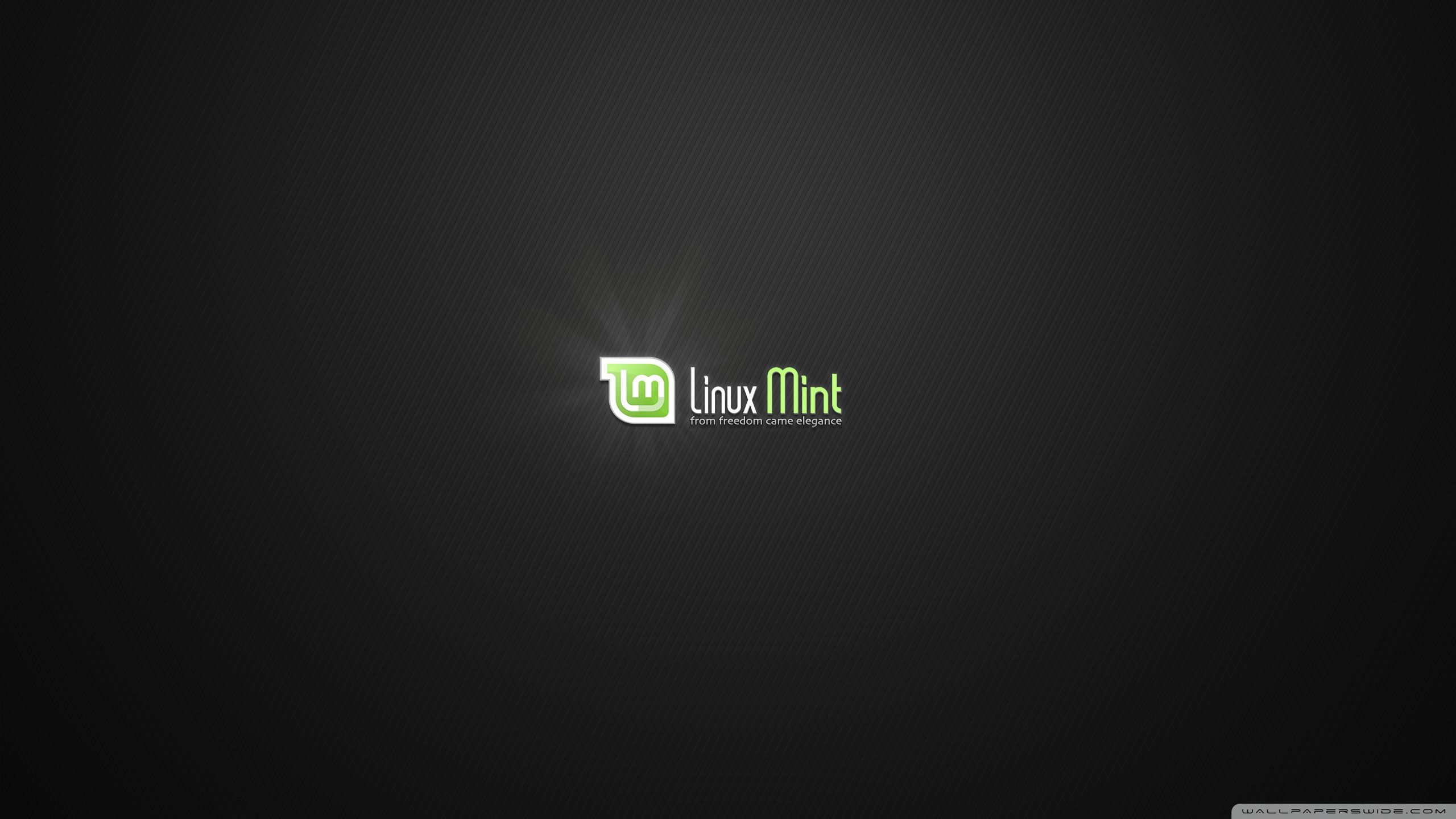 Logo Linux Mint sfondo scuro, 2560x1440 2K, Desktop