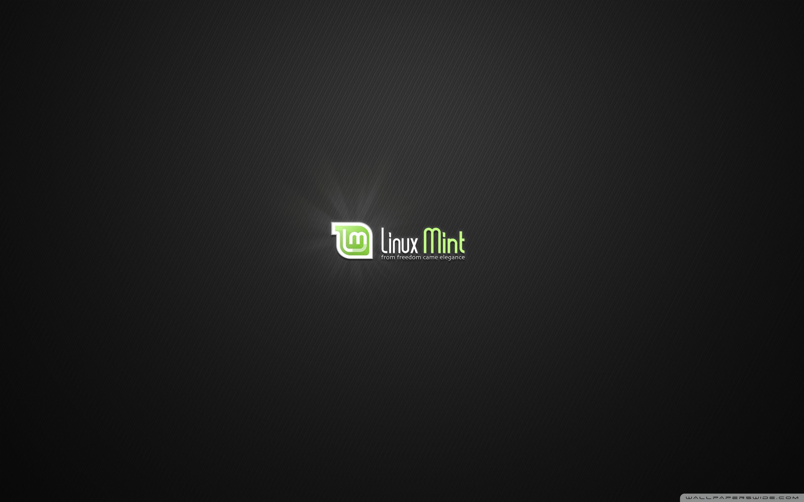 Logo Linux Mint sfondo scuro, 2560x1600 2K+, PC