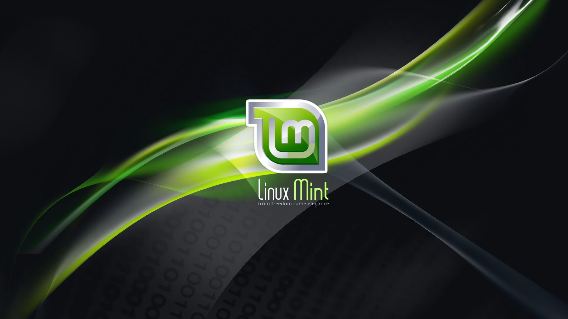 Logo Linux Mint verde scuro, 1920x1080 1080p, Desktop