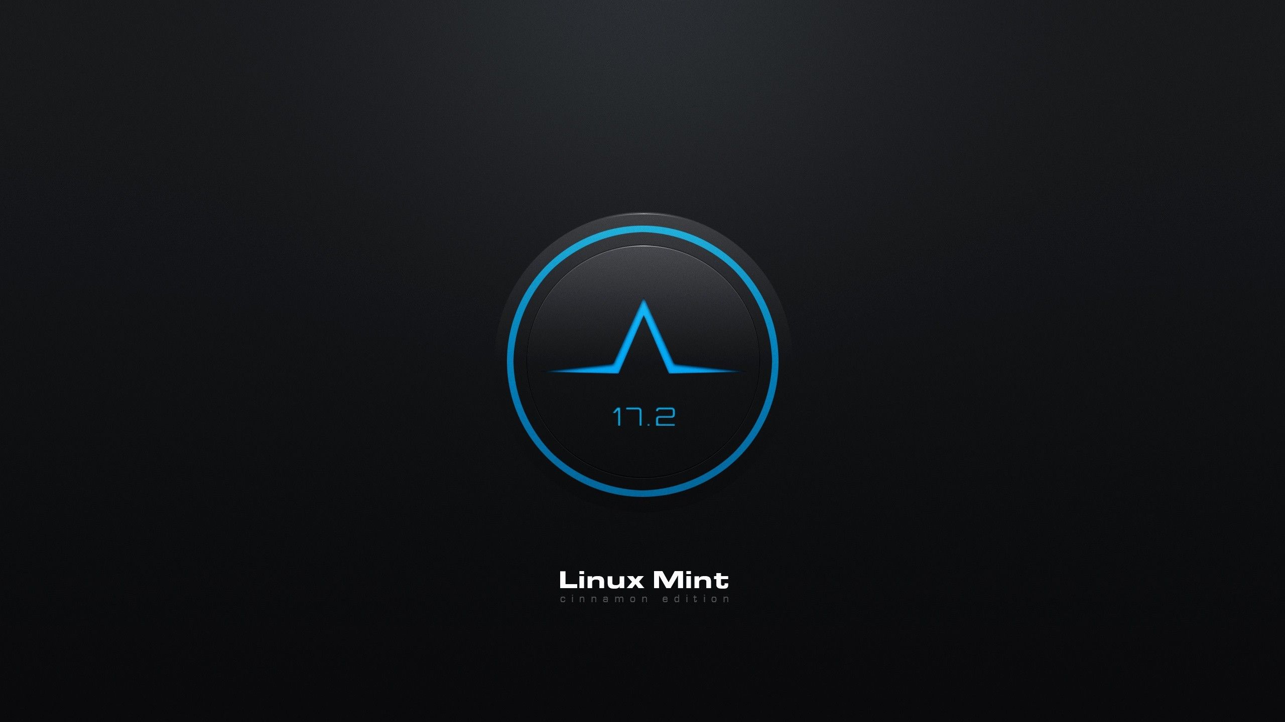 Logo Linux Mint scuro, Cinnamon, 2560x1440 2K QHD, PC