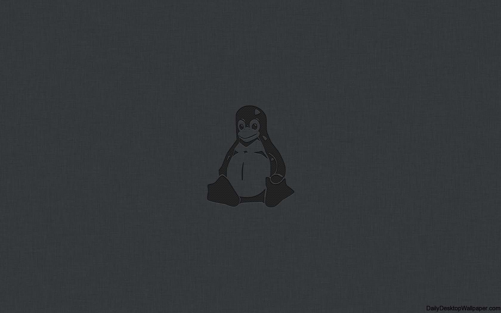 Logo pinguino Tux scuro, 1680x1050 HD, PC