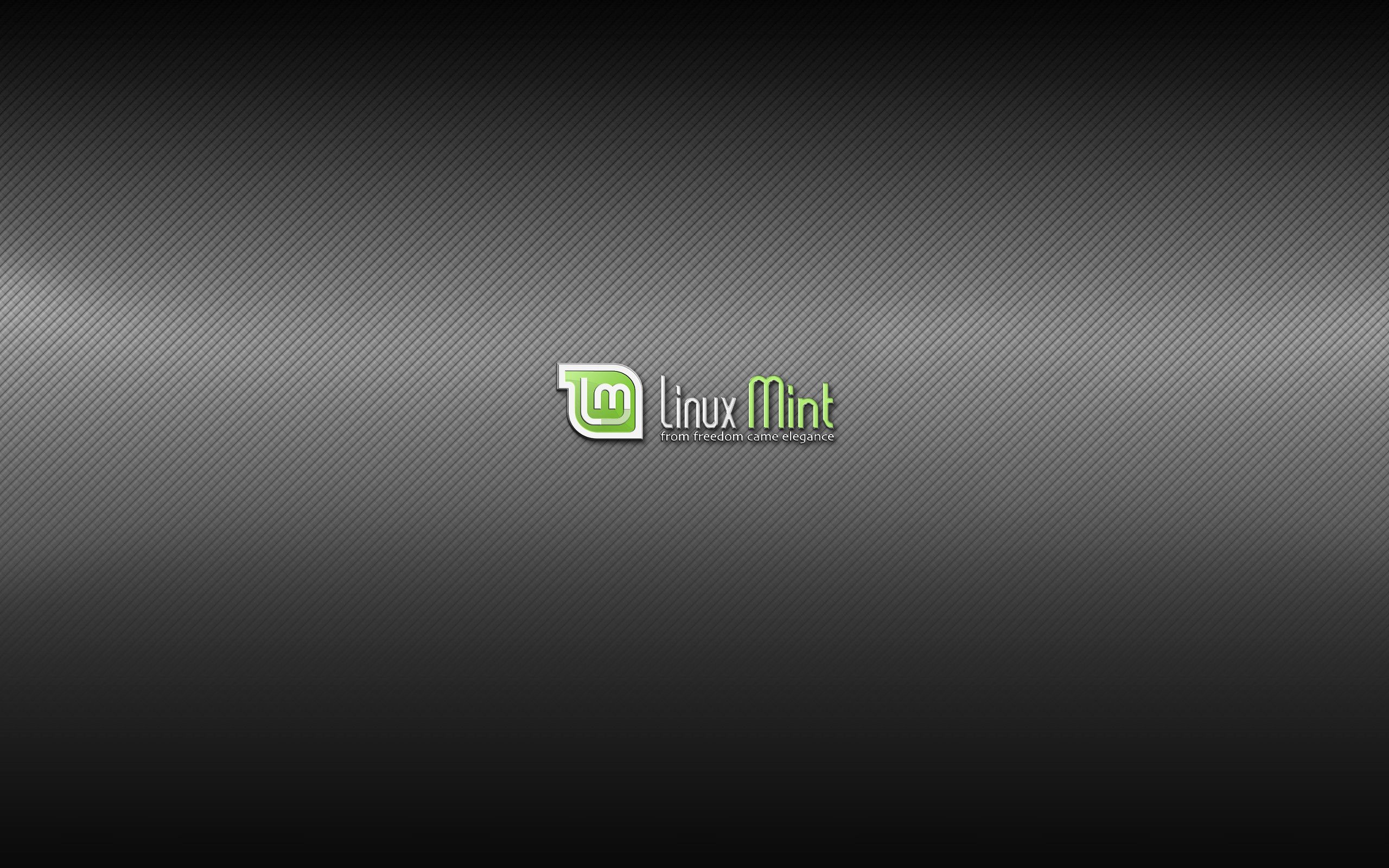 Logo Linux Mint su grigio scuro, 2560x1600 2K+, PC