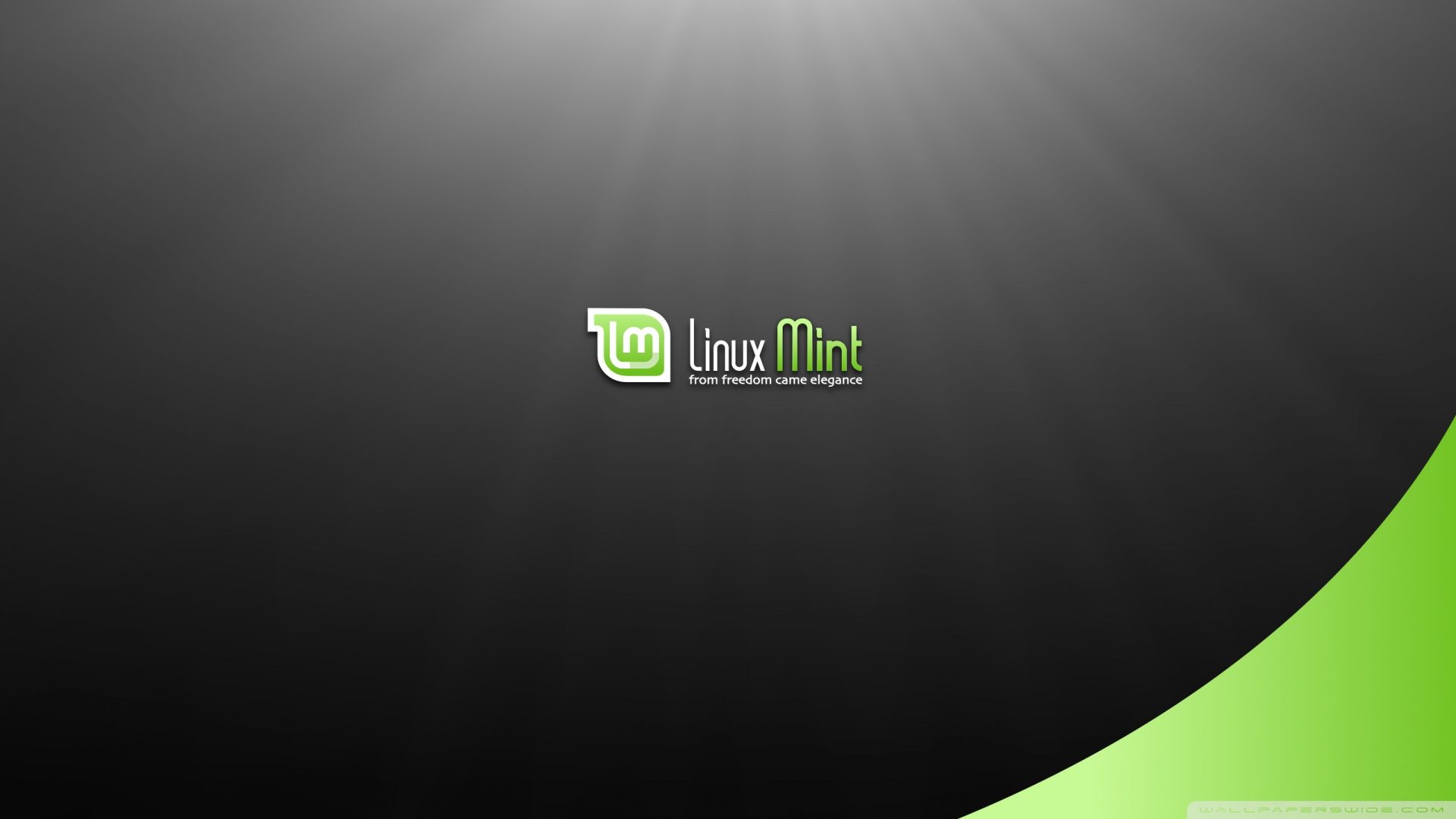 Logo Linux Mint scuro, 1920x1080 Full HD, Laptop