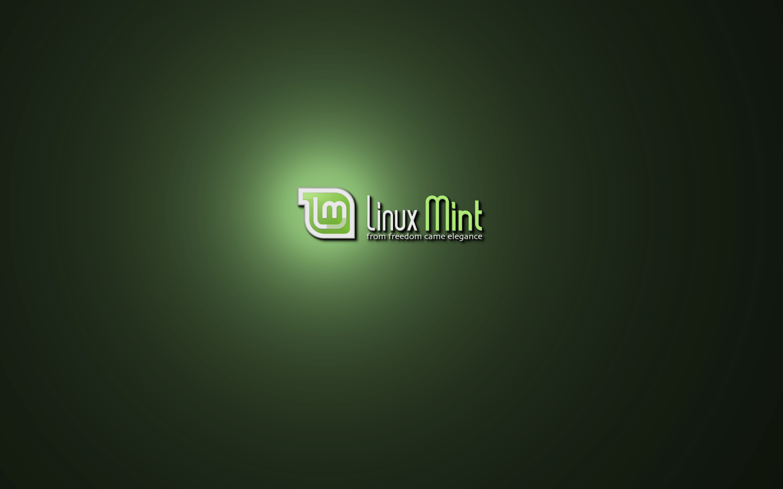 Logo Linux Mint verde scuro, 2560x1600 WQXGA, Laptop