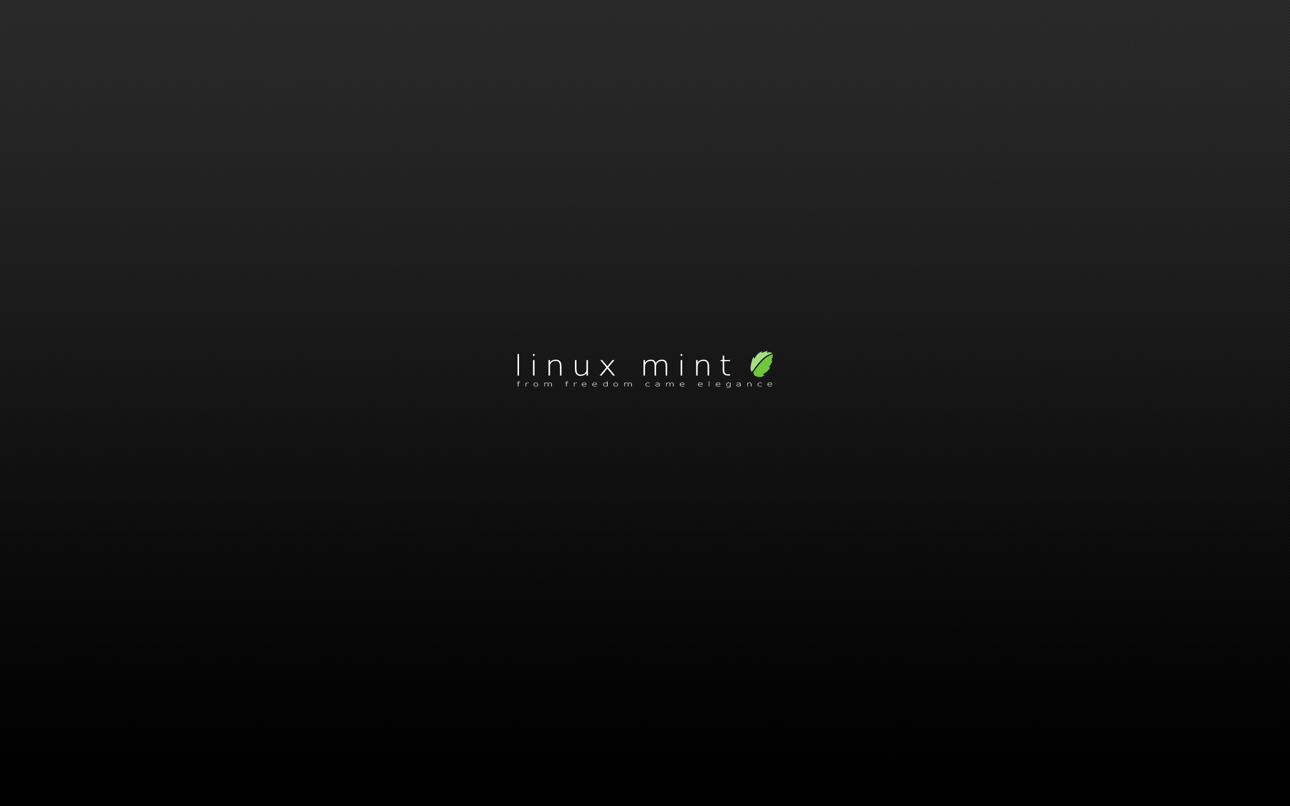 Logo Linux Mint scuro, 2560x1600 2K+, Desktop