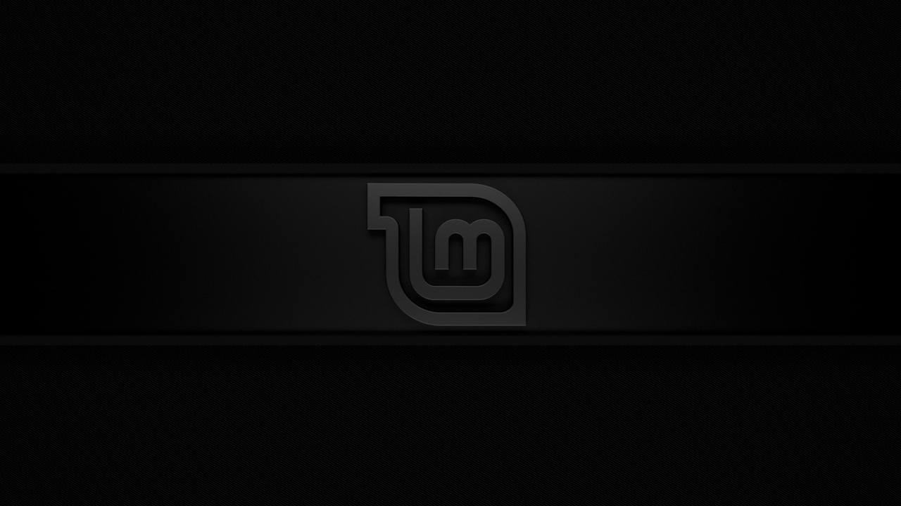 Logo Linux Mint scuro, 1280x720 720p, PC