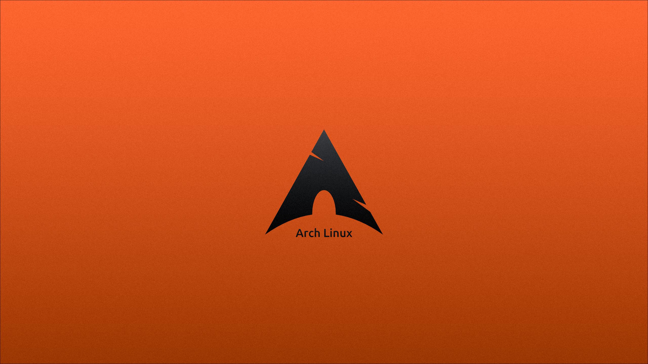 Logo Arch Linux bianco nero, 2560x1440 QHD, Monitor Gaming