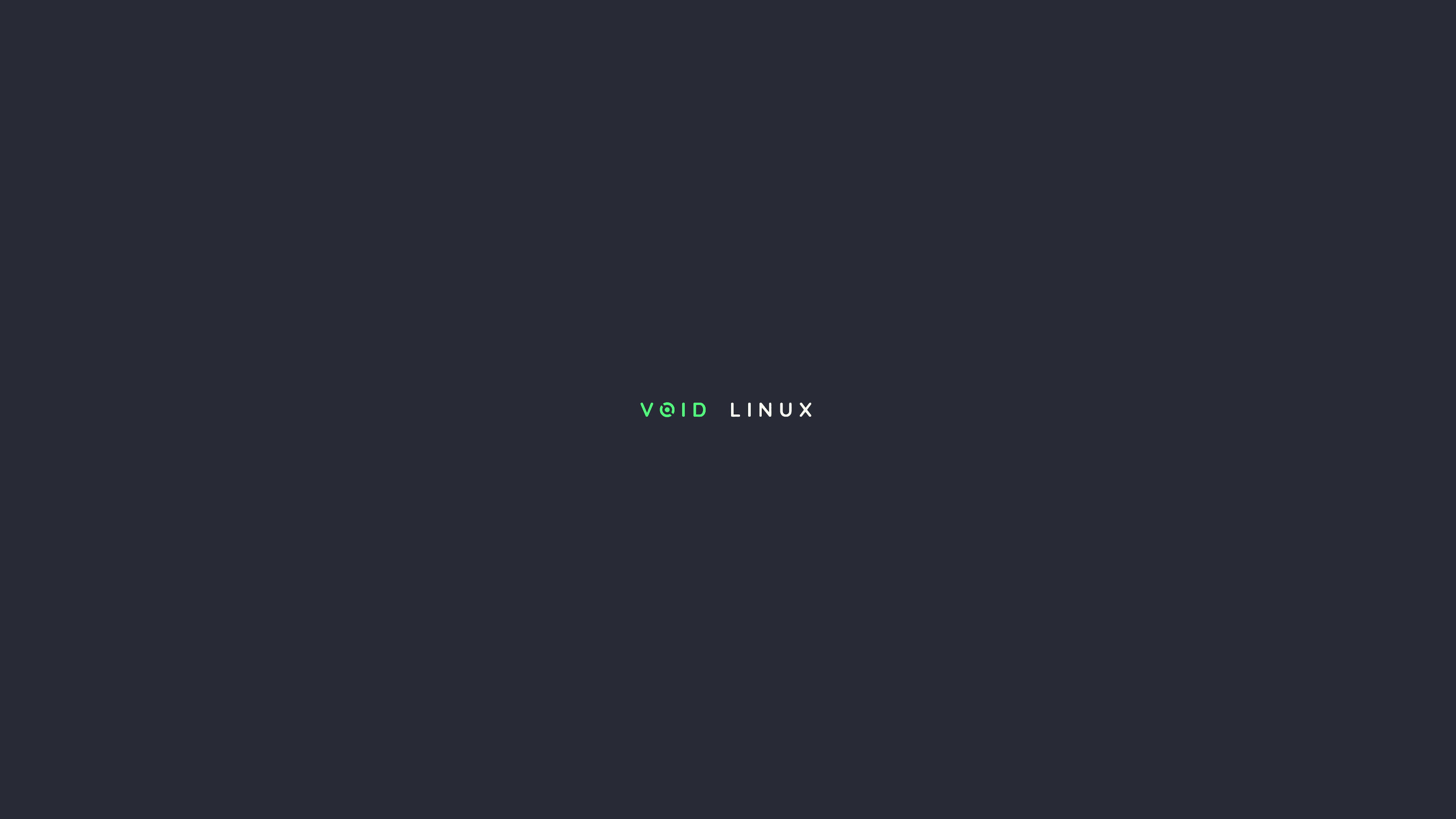 Void Linux logo minimalista, 3840x2160 UHD, PC 4K