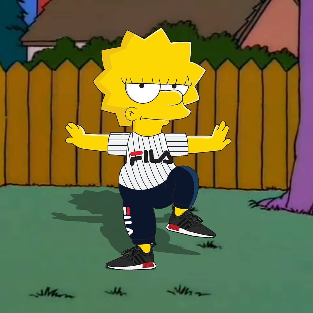 Lisa Simpson con abbigliamento Fila, 1080x1080 HD, Desktop