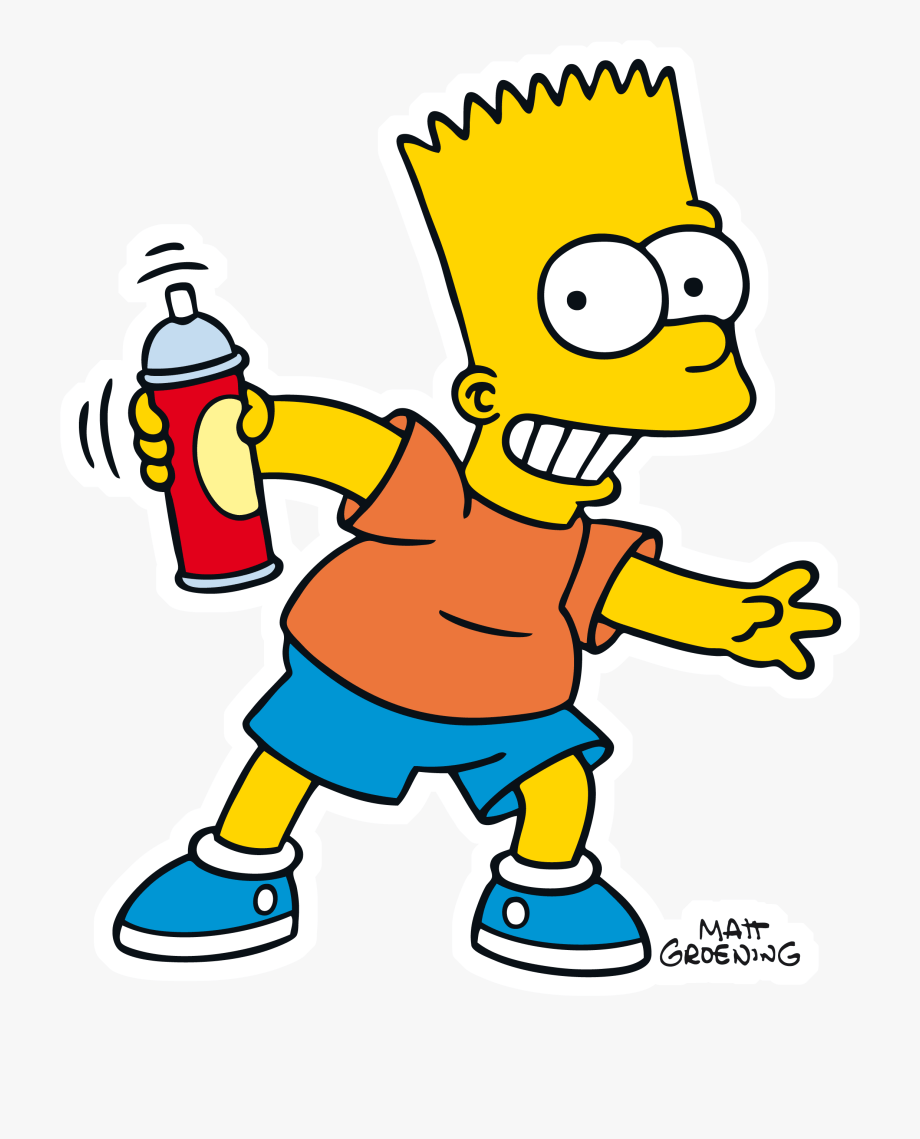 Bart Simpson bomboletta spray, serie animata, 920x1139 Full HD Verticale, Smartphone
