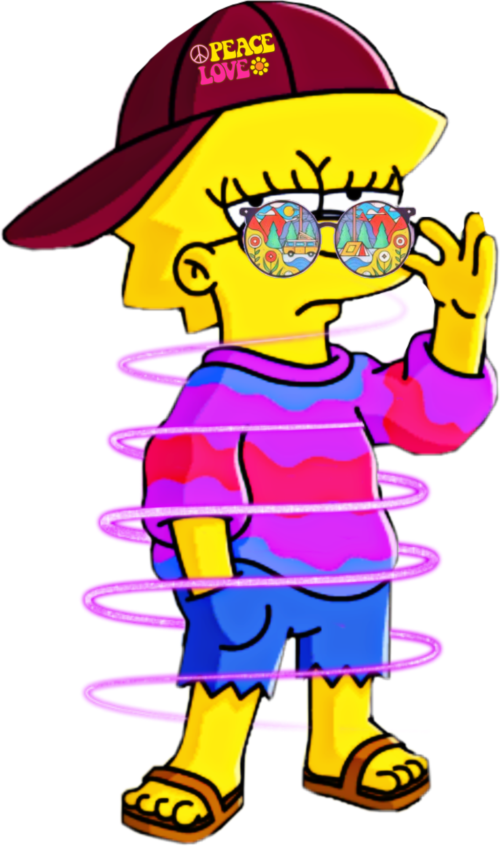 Lisa Simpson pose multiple, 1920x1080 Full HD 1080p, Laptop