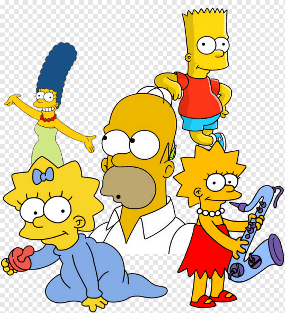 Famiglia Simpson sfondo verde, 1920x1080 Full HD, Laptop