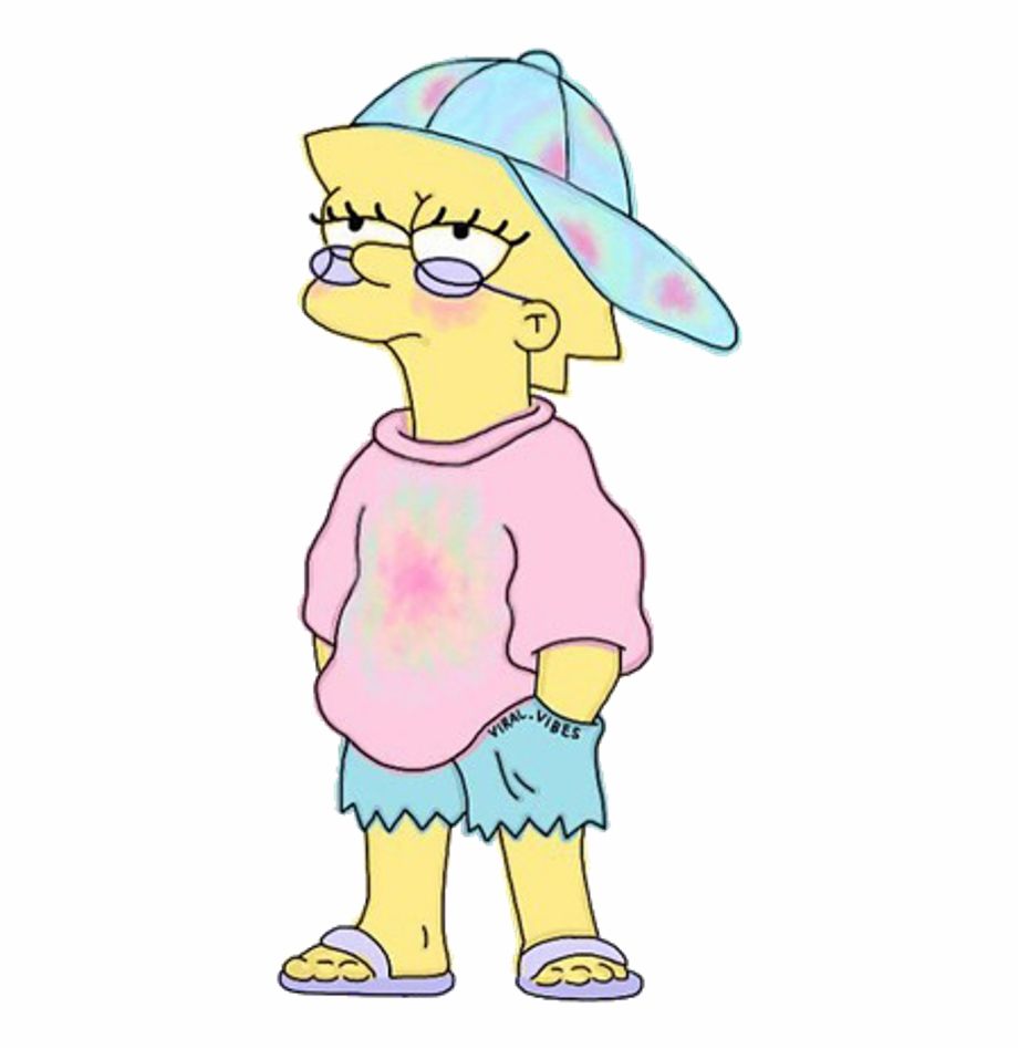 Lisa Simpson estetica pastello, 920x948 Full HD Verticale, Smartphone