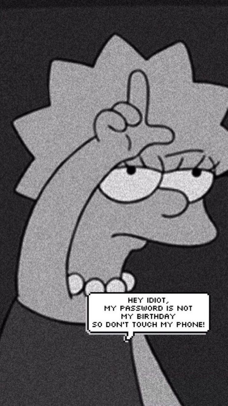 Bart Simpson triste schermo rotto, 1080x1920 Verticale, iPhone Plus