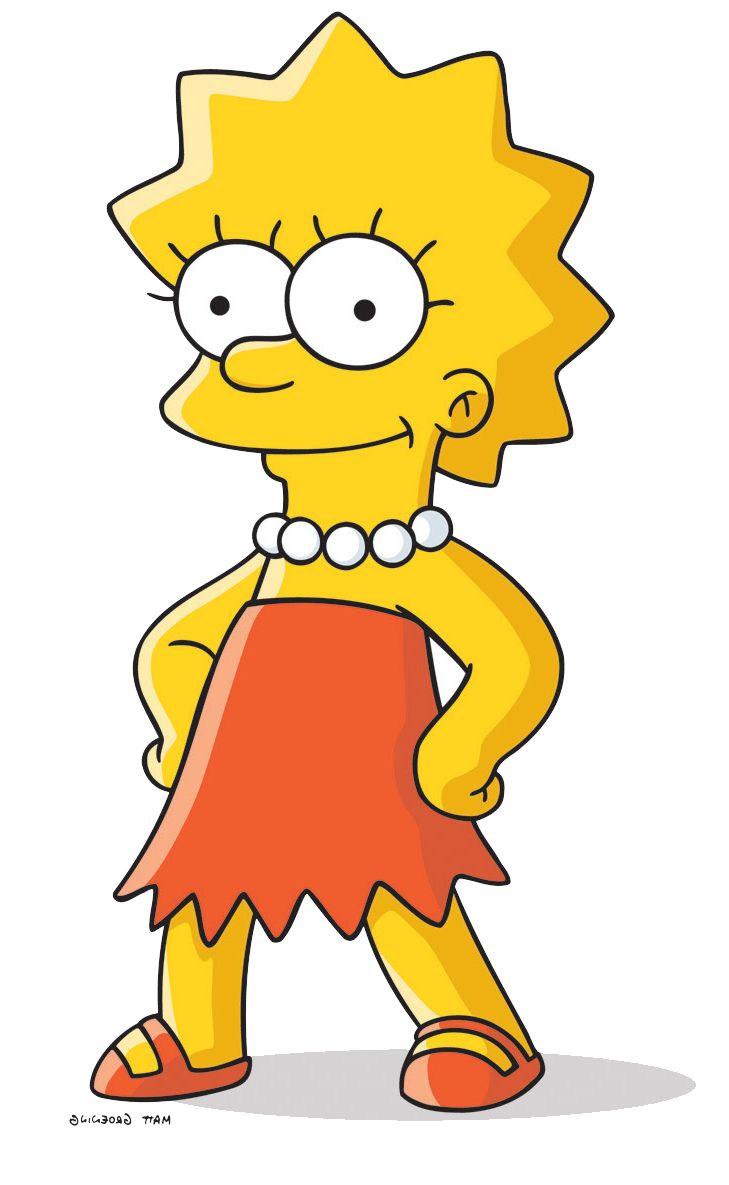 Lisa Simpson personaggio cartone, 729x1185 Full HD Verticale, Realme