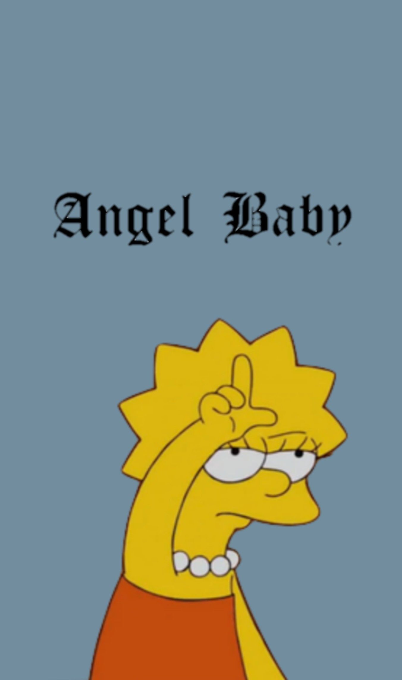 Lisa Simpson Angel Baby testo, 1352x2289 Full HD Verticale, Smartphone