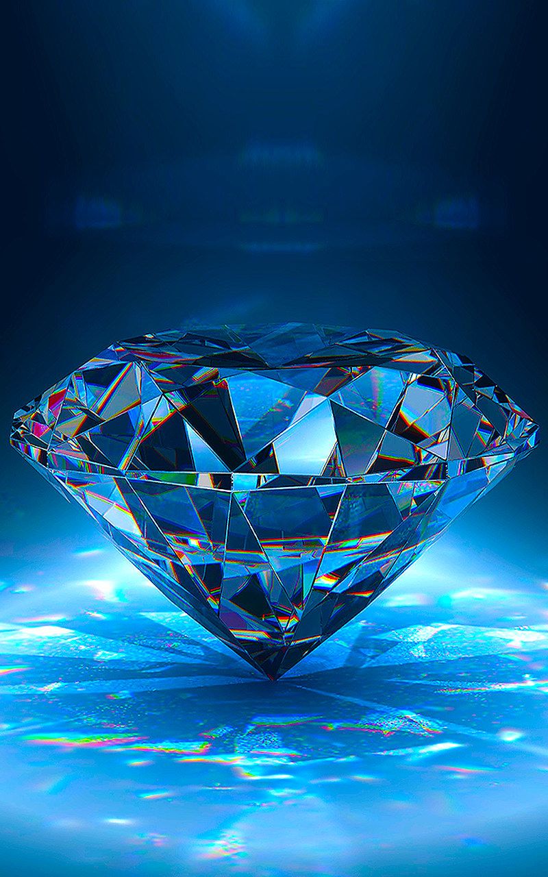 Diamante blu brillante, 800x1280 Verticale, Mobile