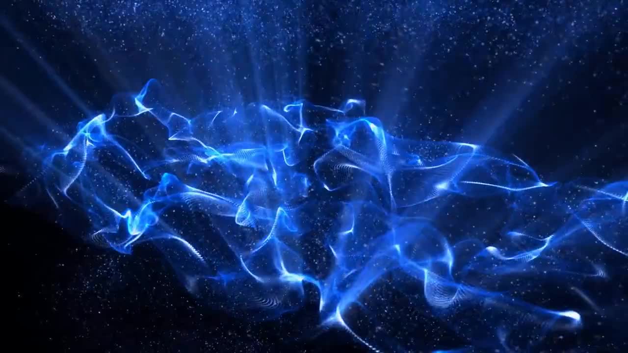 Onde blu luminose astratte, 1280x720 720p, PC