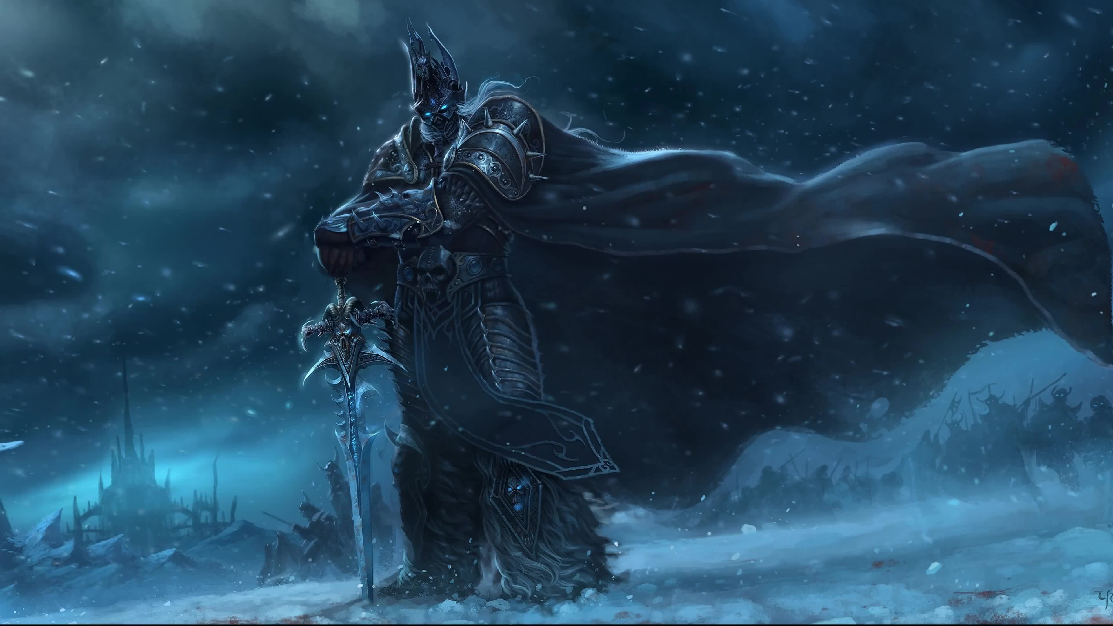 Lich King, World of Warcraft, 3840x2160 Ultra HD, 4K TV